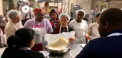 Pie Making Volunteers Regent Park Community Food Centre